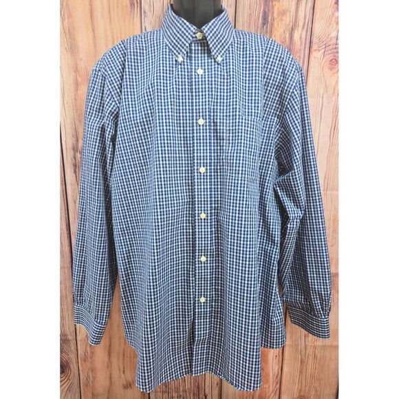 Brooks Brothers 1818 Regent XXL Non-Iron Gingham Dress Shirt - Picture 1 of 6